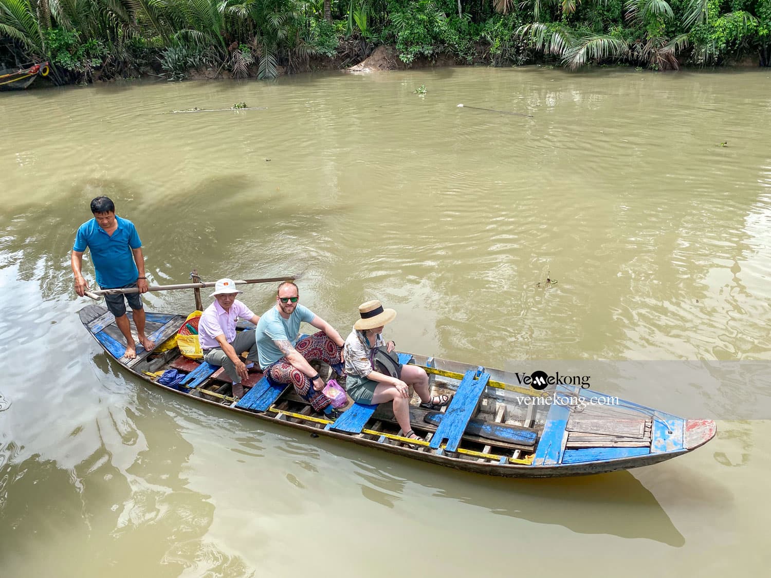 My Tho Boat Tour & hand rowing sampan